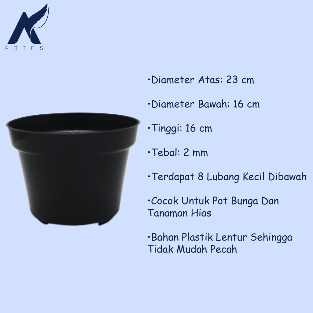 Jual GOJEK-GRAB ONLY SIMBA POT 25 HITAM Pot Plastik Tanaman-Tumbuhan ...