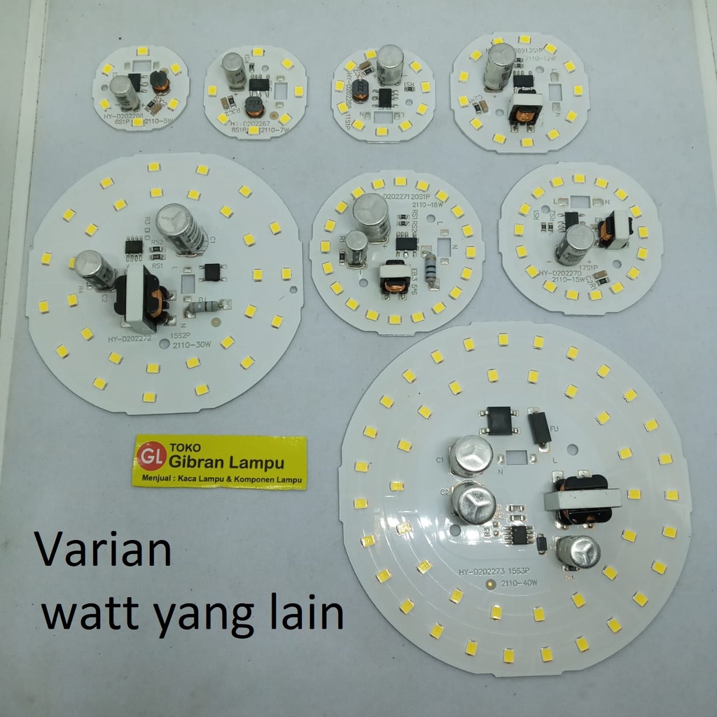 Jual PCB LED AC Berbagai Jenis Watt (BMX) - Modul DOB Lampu LED AC ...