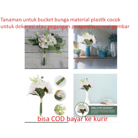 Jual Tanaman untuk bucket bunga material plastik cocok untuk dekorasi ...