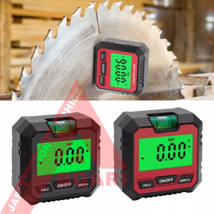 Jual INCLINOMETER DIGITAL ALAT UKUR SUDUT KEMIRINGAN SLOPE LEVEL BOX ...
