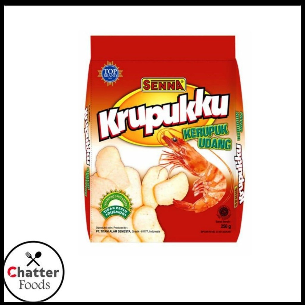 Jual Bahan Mentah Kerupuk Senna Krupukku Krupuk Udang 500gr Halal