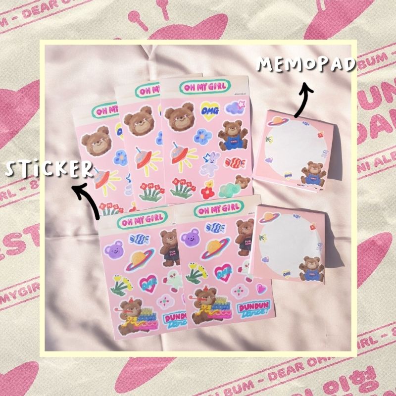 Jual Oh My Girl Dun Dun Dance (Sticker & Memopad) | Shopee Indonesia