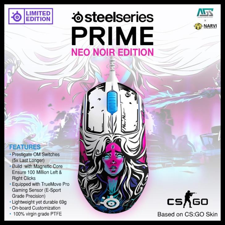 Jual Steelseries Prime Neo Noir Limited Edition Wired - Gaming Mouse ...