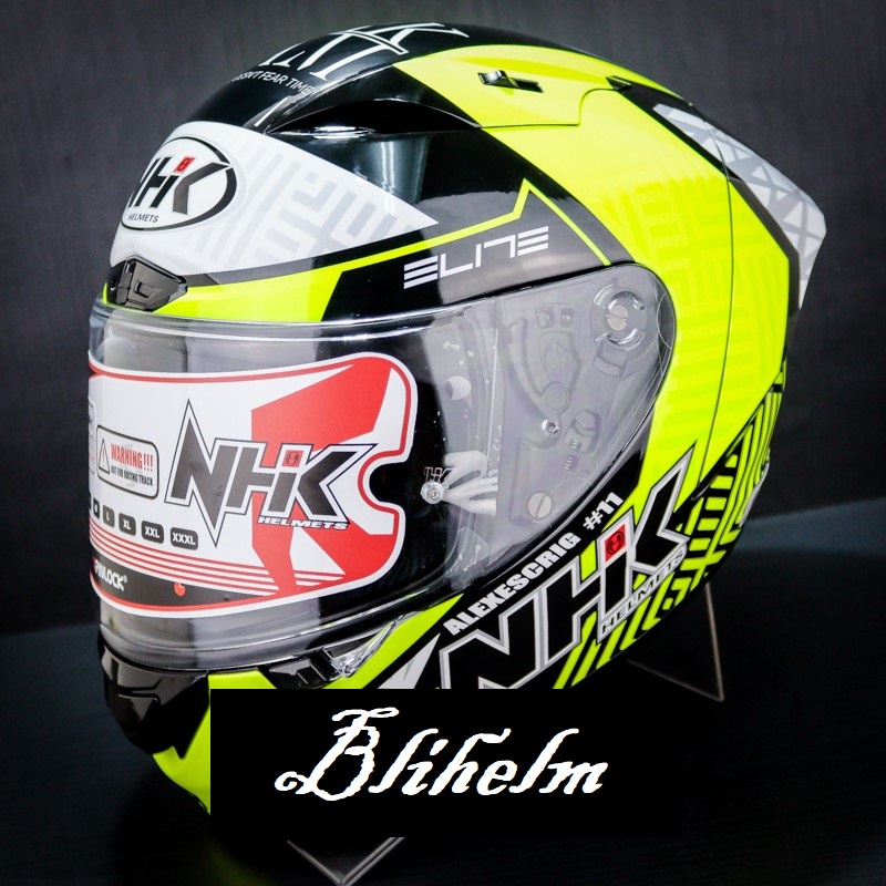 Jual Nhk Helm Gpr Tech Street Alex Escrig Black Yellow Glossy Gp R Tech Shopee Indonesia