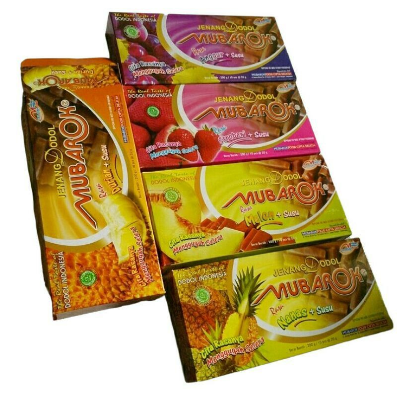 Jual Jenang Kudus Mubarok Aneka Rasa Kemasan Tas Box5 varian Rasa ...