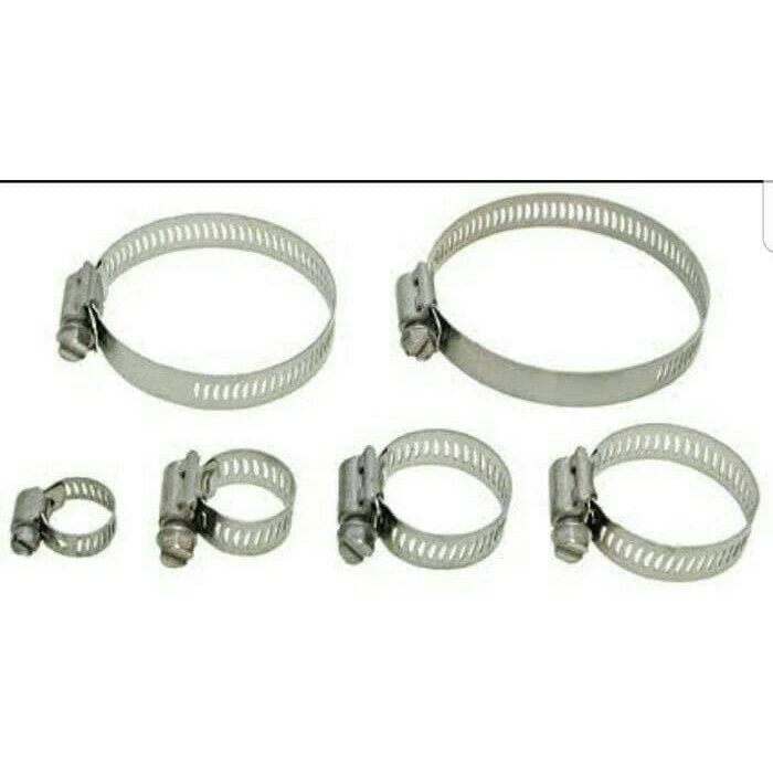 Jual Klem 10 Klem Pipa Selang Gas Stailess Steel Hose Clamp Shopee