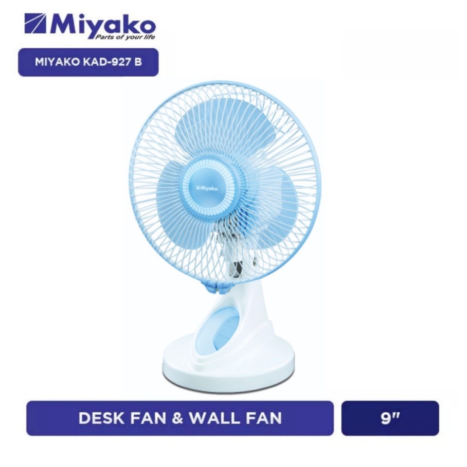 Jual Kipas Angin Miyako KAD 927 B Desk Fan Wall Fan Kipas Meja Miyako ...