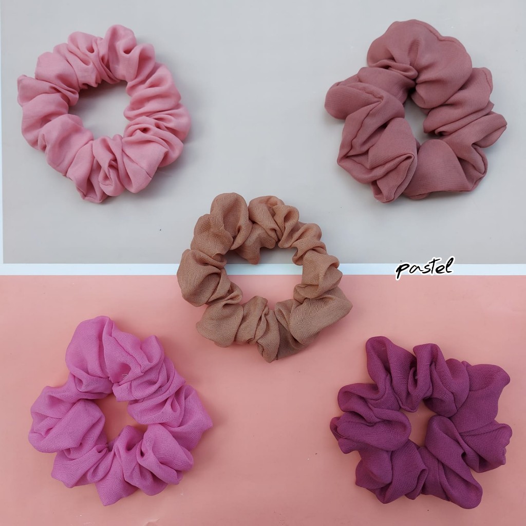 Jual Scrunchie Jumbo Ikat Rambut Cepol Hijab Shopee Indonesia 