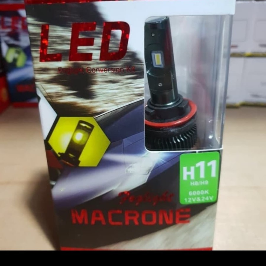 Jual LAMPU LED TURBO LED MACRONE MC6 H11 6000K PUTIH | Shopee Indonesia