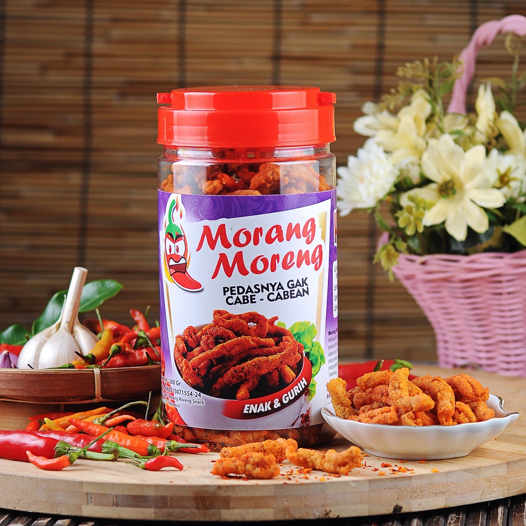Jual Kripik Usus Pedas Krispi Morang Moreng / Snack Kekinian Keripik ...
