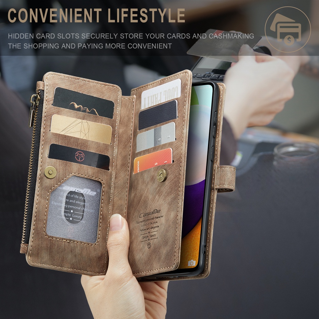 Jual Samsung A12 A71 A52 Caseme C30 Slot kartu Cover Leather