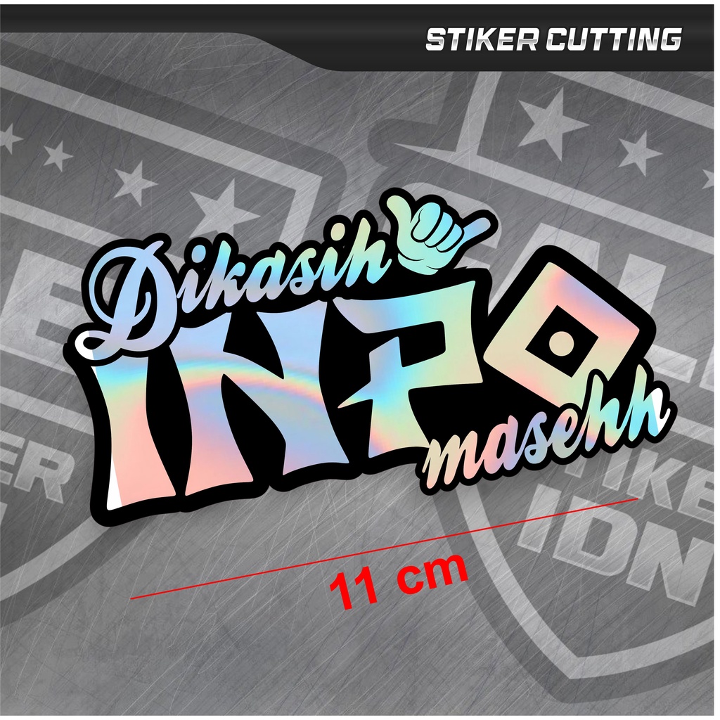 Jual stiker di kasih inpo maseh stiker cutting viral stiker motor ...