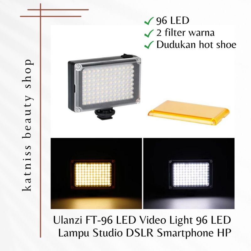 Jual Ulanzi FT-96 LED Video Light 96 LED Lampu Studio DSLR Smartphone ...