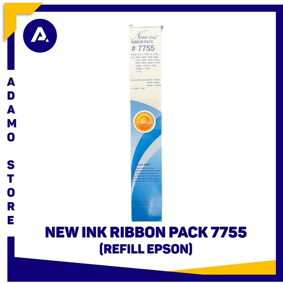 Jual Refill Pita Ribbon Cartridge Epson 7755 LQ300 LQ310 LQ800 New Ink ...