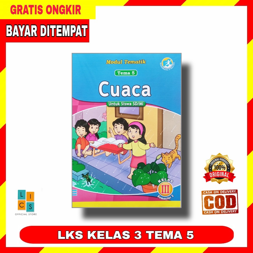 Jual Buku LKS Tematik SD Kelas 3 Tema 5 Semester 2 Buku Modul Kurikulum ...
