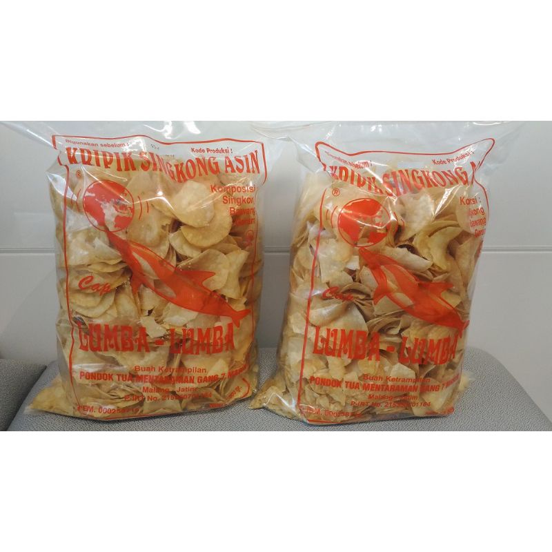 Jual Keripik Singkong Cap Lumba Lumba Manis Asin 500 Gram Asli Malang