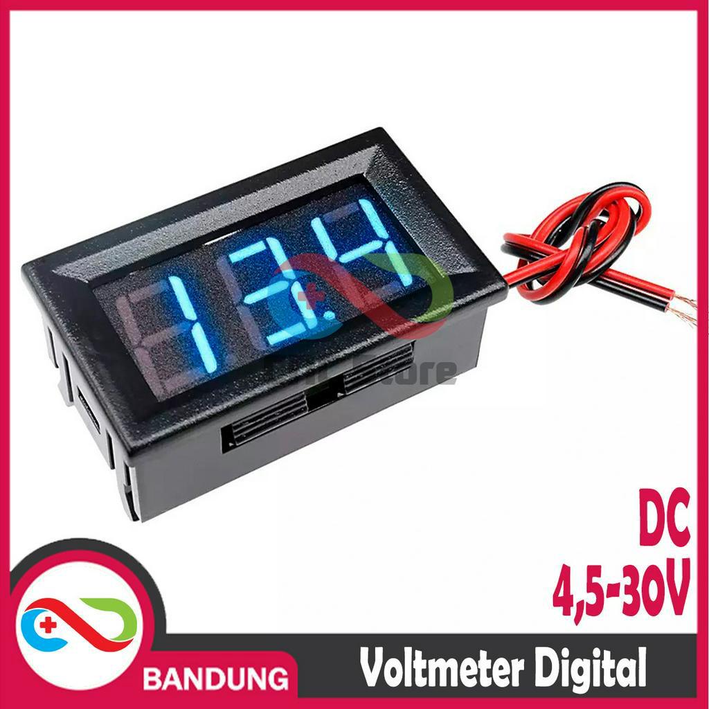 Jual DIGITAL TUBE 0.56 INCH LED DIGITAL VOLTMETER DC4 5V-30V BLUE ...