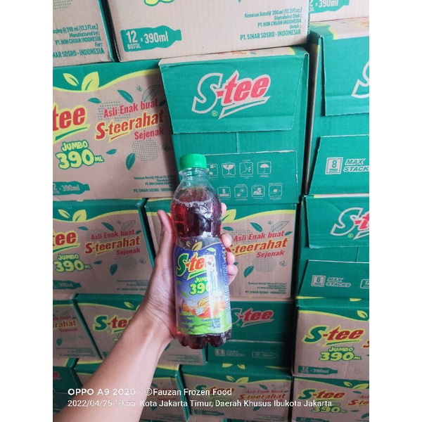 Jual S-tee Botol Jumbo 390ml 1 dus isi 12 botol | Shopee Indonesia