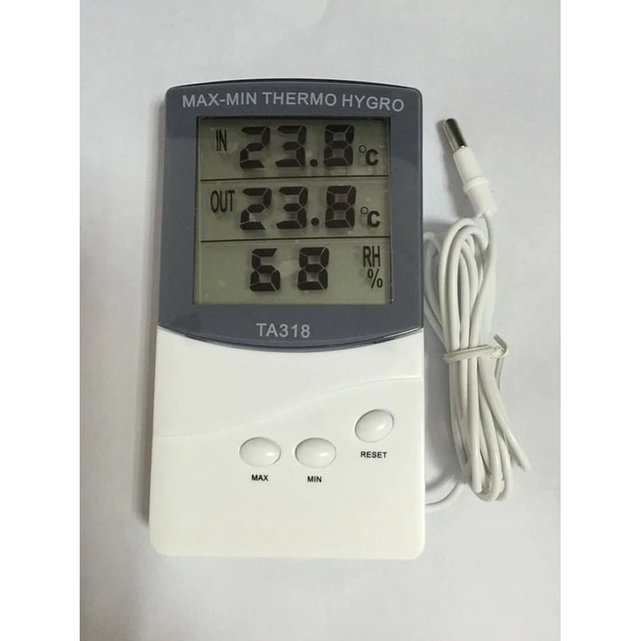 Jual Hygrometer Thermometer Indoor & Outdoor Suhu dan Kelembaban TA318 Shopee Indonesia