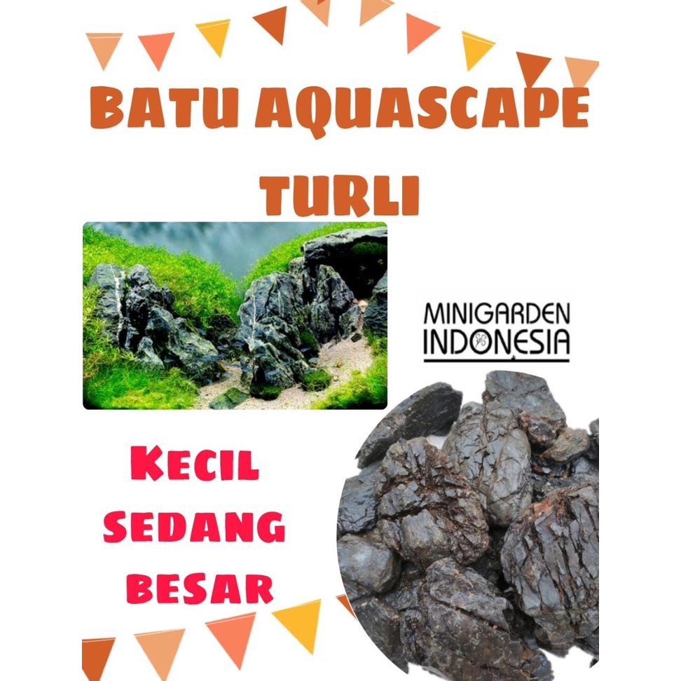 Jual BATU TURLI ECER 1KG batu aquascape turly stone batu hias dekorasi ...