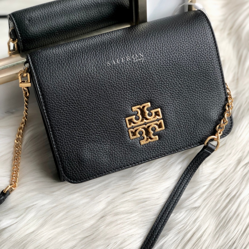 Jual Tory Burch Britten Combo Crossbody Bag / Black Shopee Indonesia