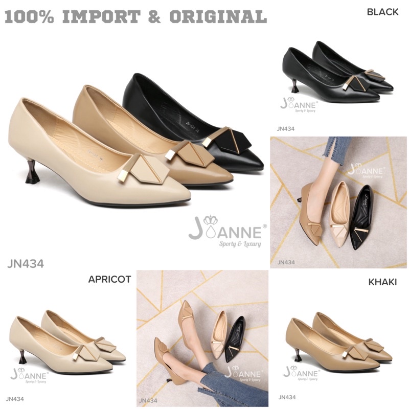 Jual RESTOCK ORIGINAL JOANNE High Heels Shoes Sepatu Hak Wanita JN434 Shopee Indonesia