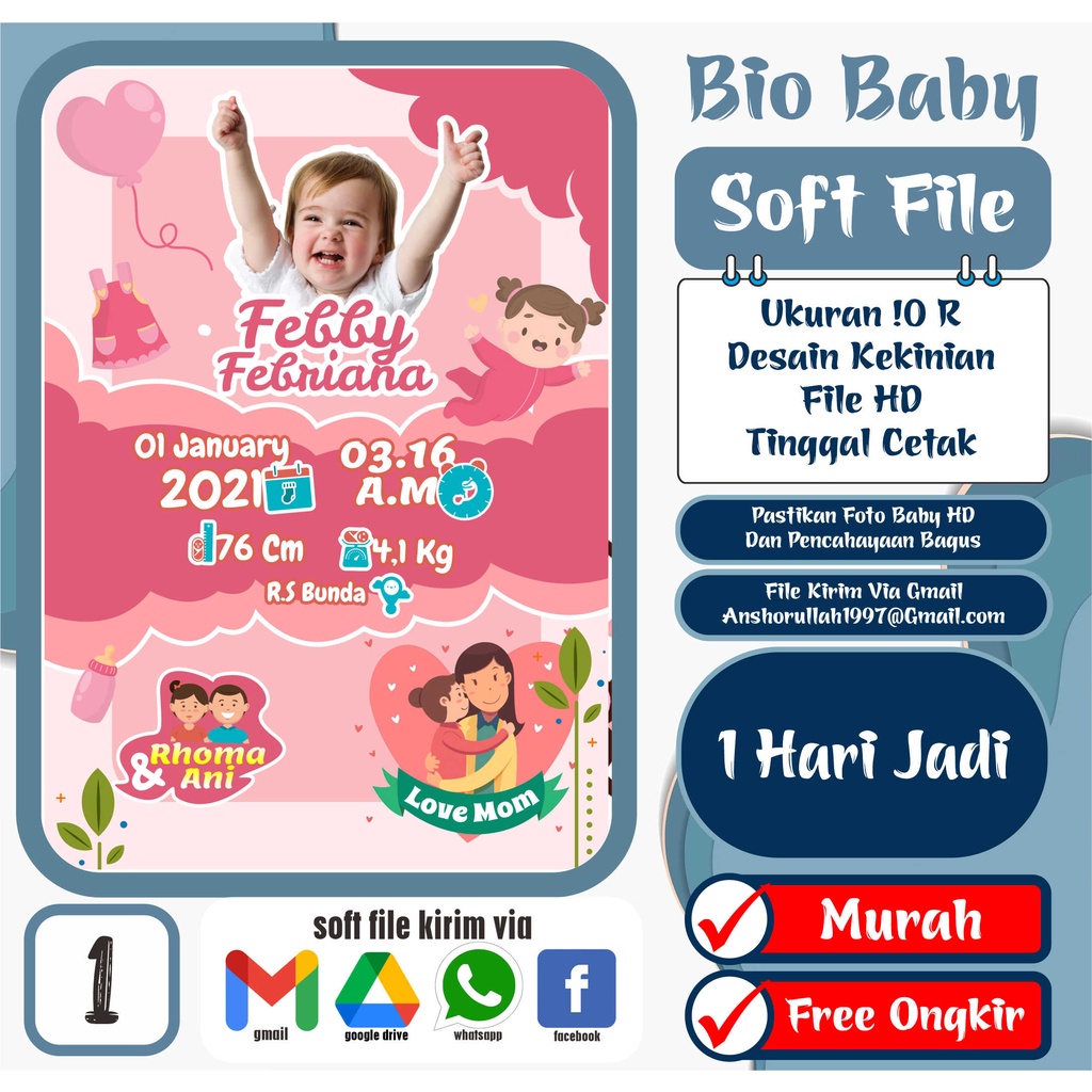 Jual Bio Baby Murah-Soft File-Tinggal Cetak Desain Kekinian-Kece ...