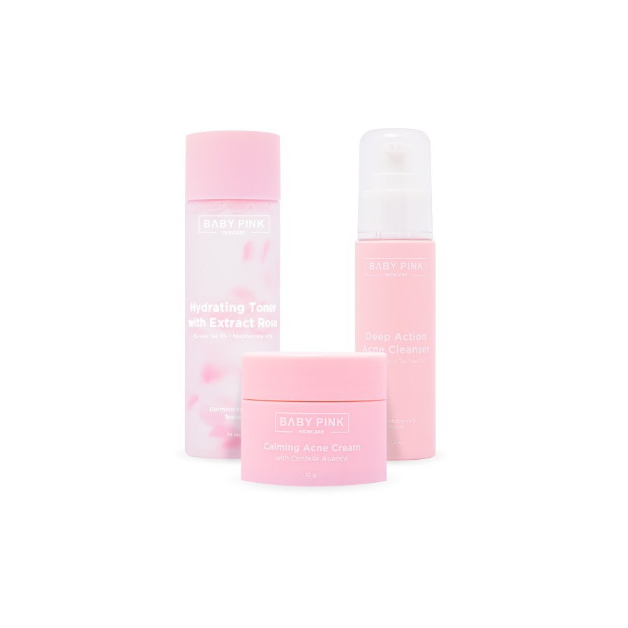 Jual Paket Acne Baby Pink Skincare Acne Reborn Series Shopee Indonesia