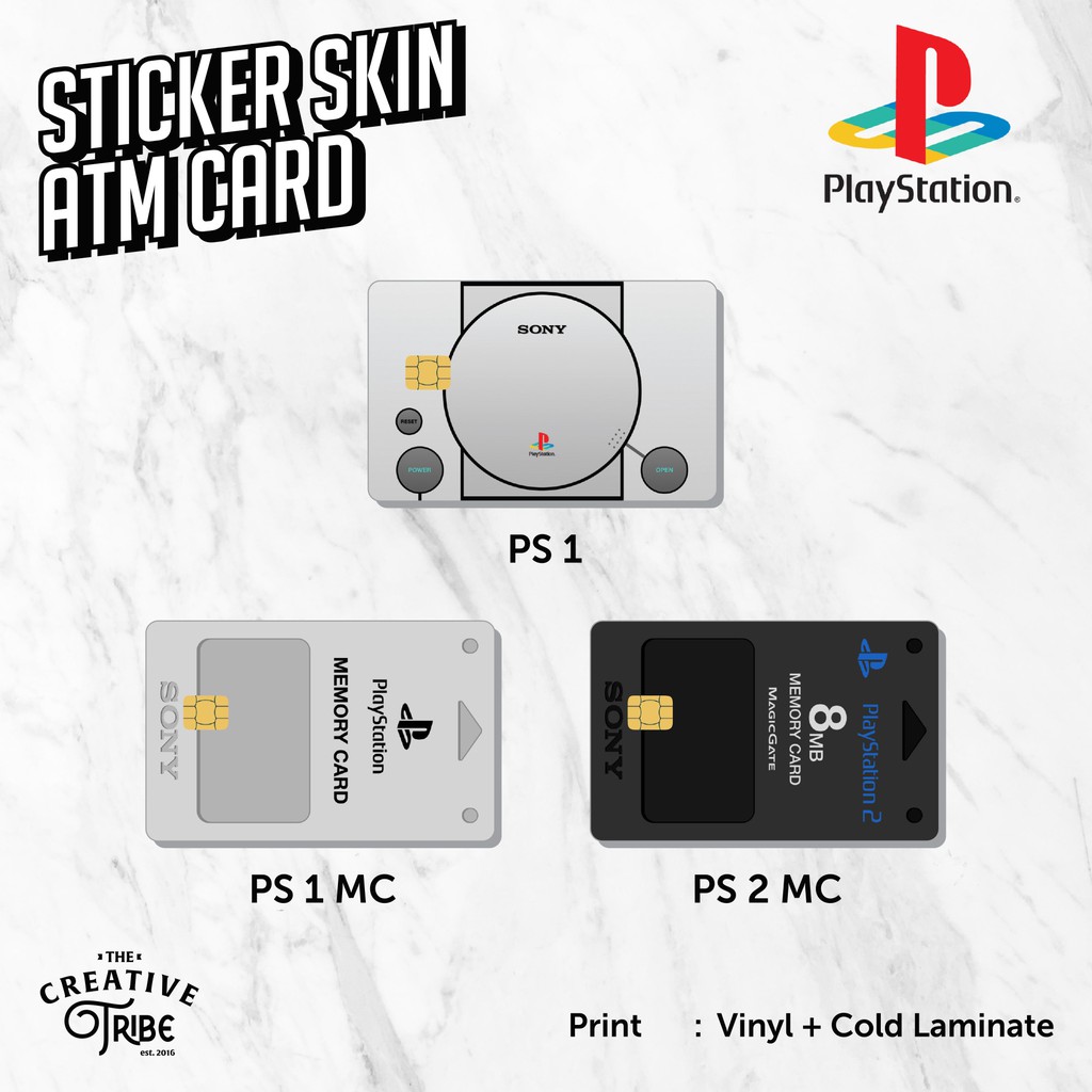 Jual Sticker Skin Card PS Memory Card - Vinyl ATM Debit Credit Emoney ...
