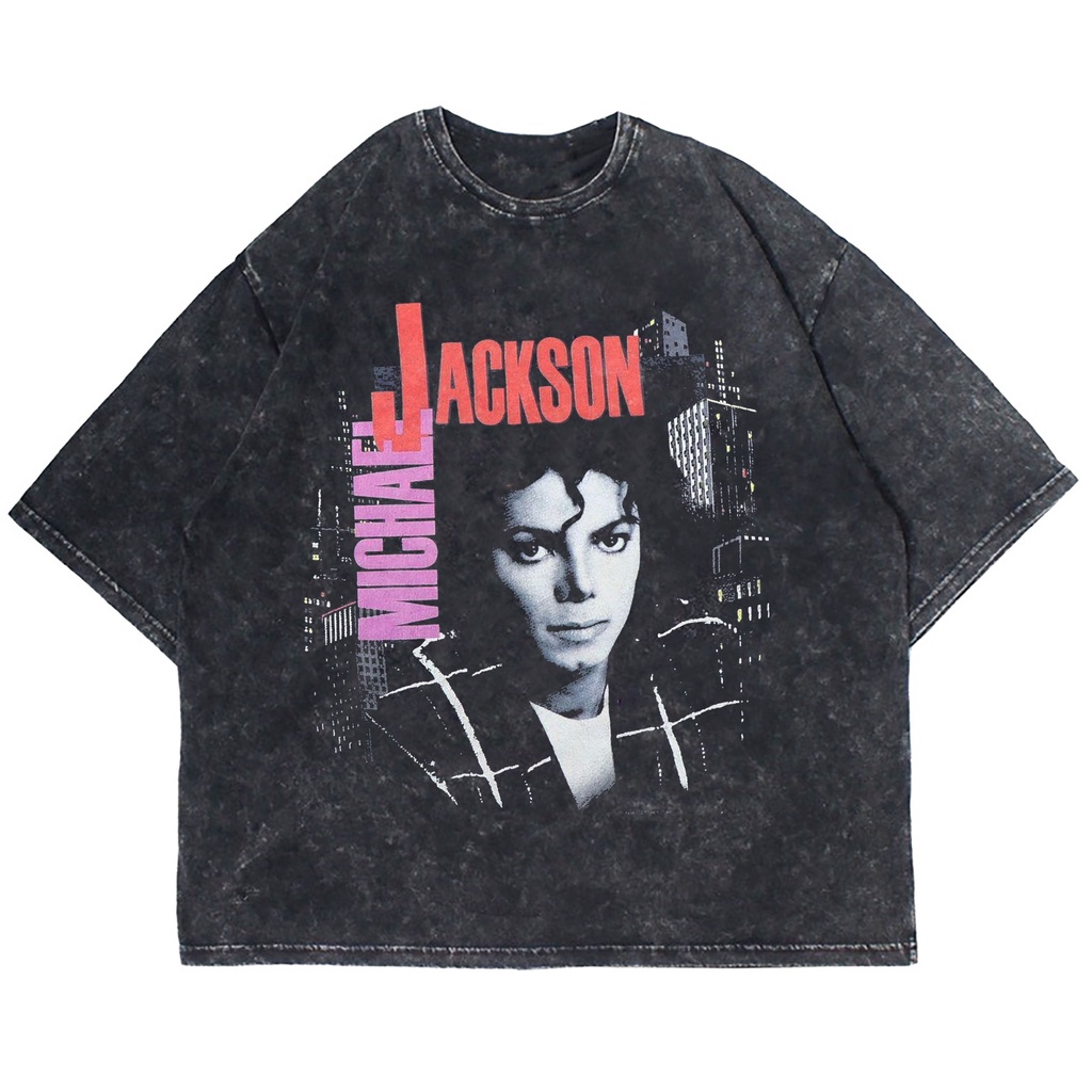 Jual KAOS OVERSIZE MICHAEL JACKSON OFF THE WALL WASHING VINTAGE TEE