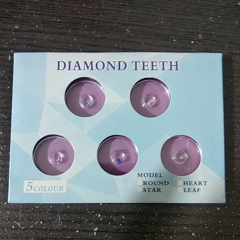 Jual Berlian gigi isi 5 Warna Diamond Tee…