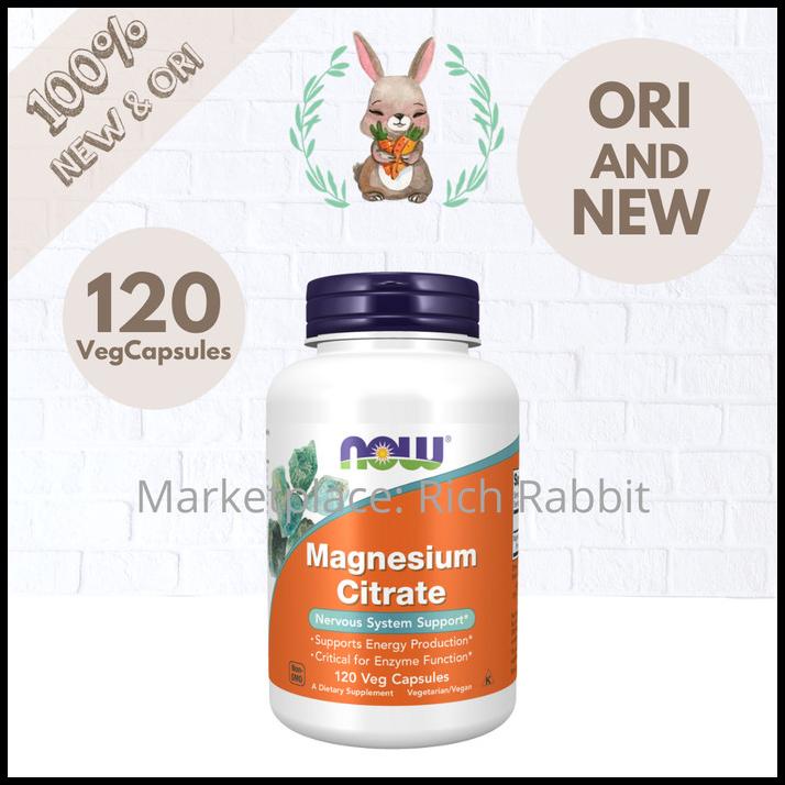 Jual Now Foods Magnesium Citrate Nervous System Sistem Saraf ...
