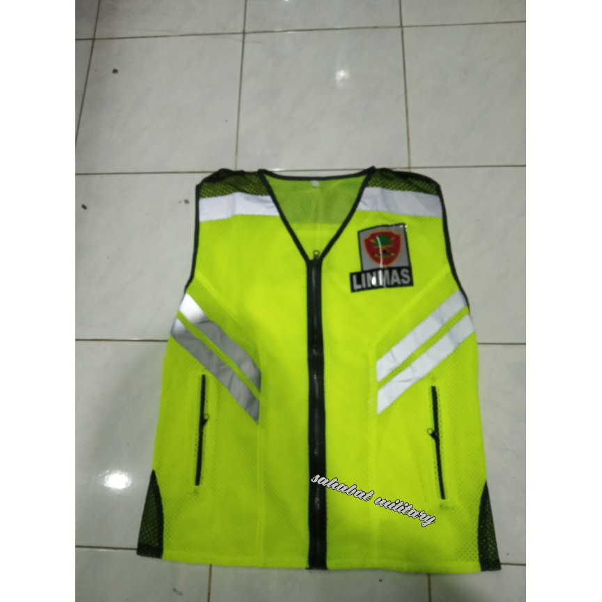 Jual Rompi Linmas Hijau Rompi Jaring Rompi Linmas Terbaru | Shopee ...