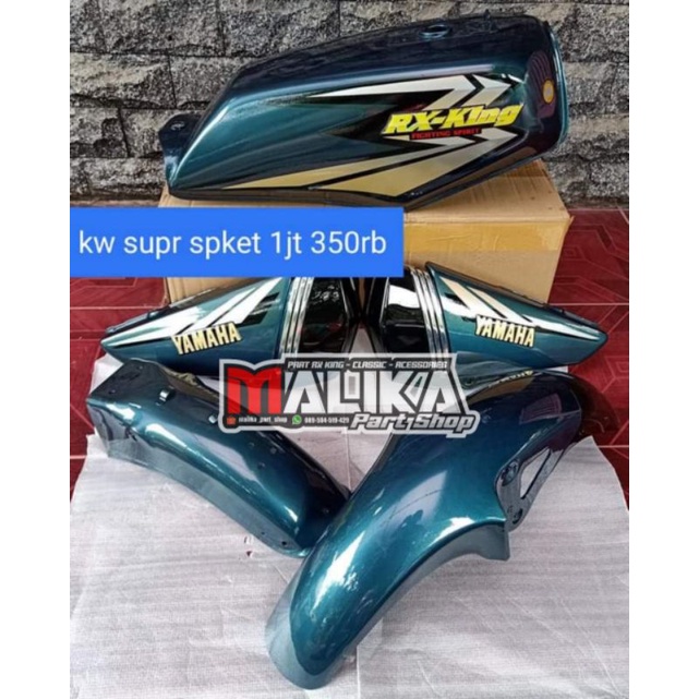 Jual COVER TANGKI YAMAHA RX KING RXKING SERIES RXKING135 HIJAU BOTOL