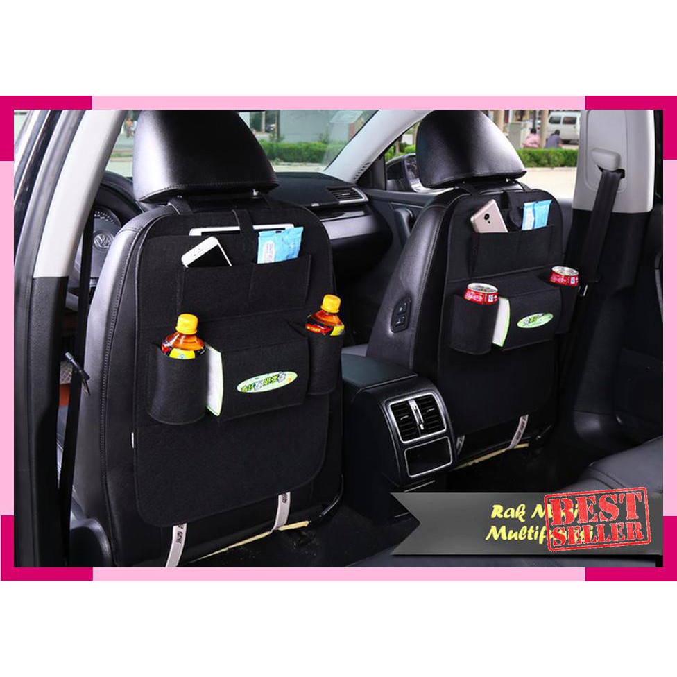 Jual Rak Mobil Multifungsi BLACK (Rak yang di pasang di belakang jok ...