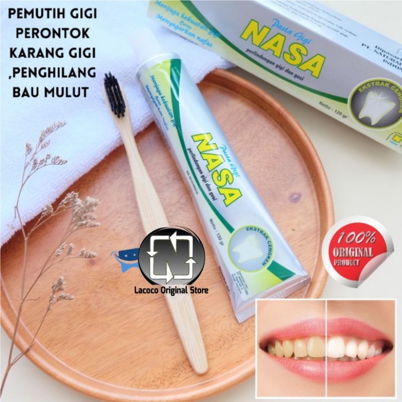 Jual PASTA GIGI NASA ORIGINAL PGN NASA ODOL NASA PERONTOK KARANG GIGI Shopee Indonesia