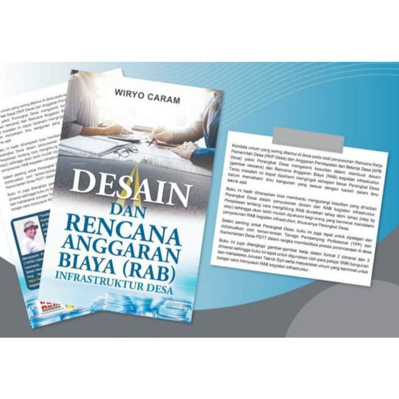 Jual BUKU DESAIN DAN RENCANA ANGGARAN BIAYA INFRASTRUKTUR DESA KARYA ...