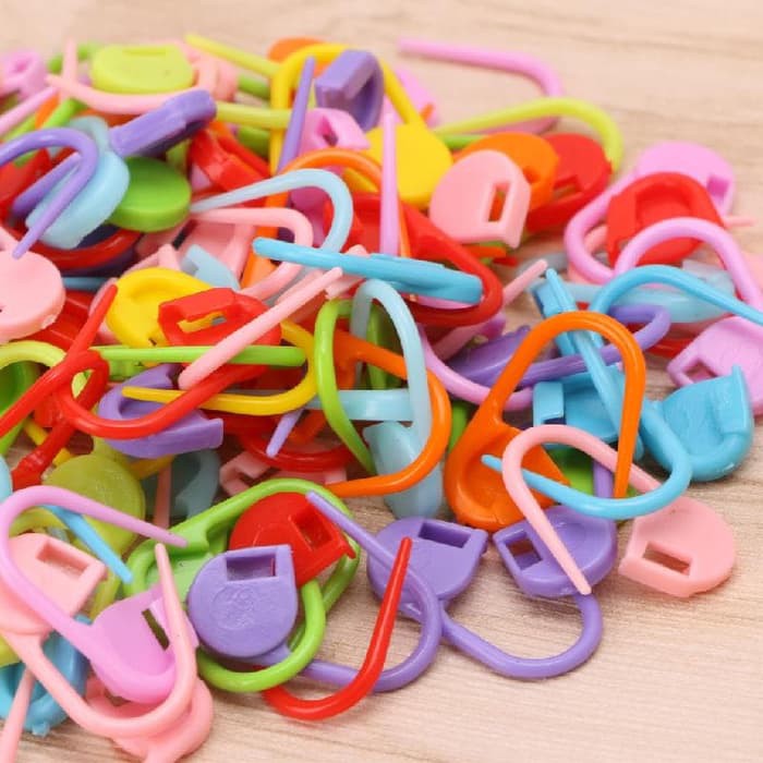 Jual Alat Rajut/Penanda Rajut Peniti/Locking Stitch Marker Set | Shopee ...