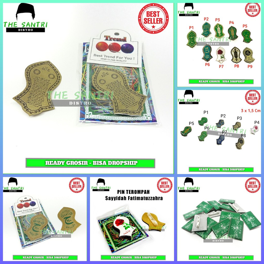 Jual [TERMURAH] Pin Terompah Emas/Pin Terompah Nabi Rasululullah/Pin ...