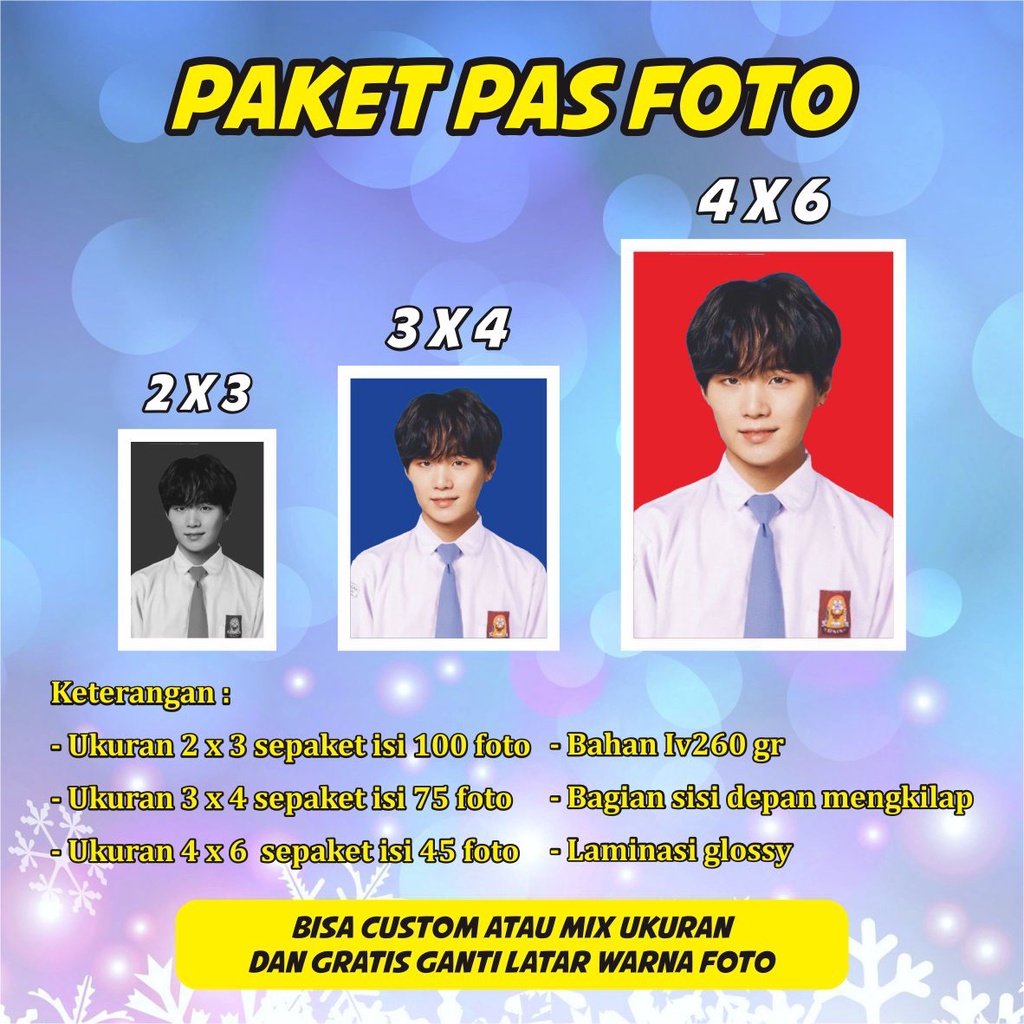 Jual CETAK PAKET PAS FOTO | Shopee Indonesia