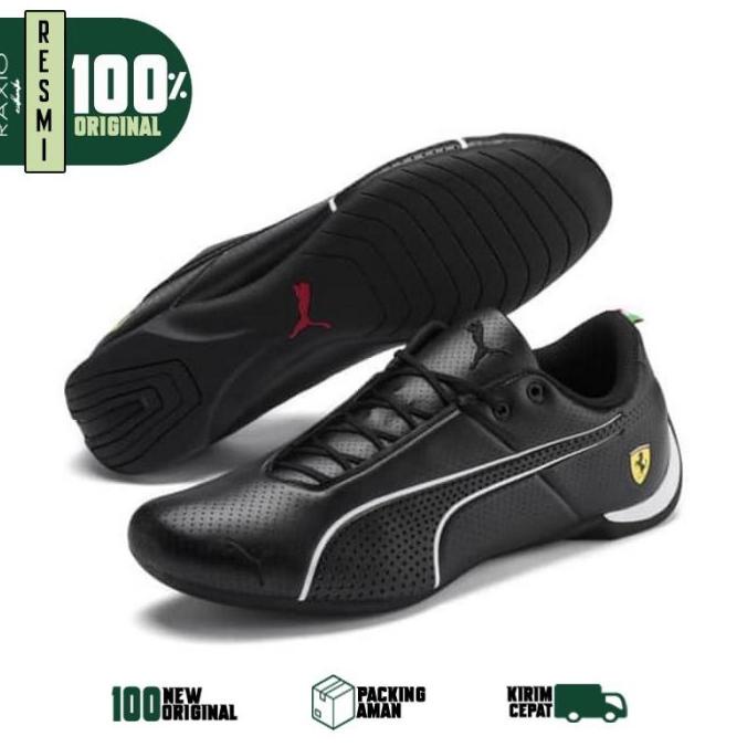 Jual Sepatu Sneakers Puma Scuderia Ferrari Future Cat Ultra Full Black Shopee Indonesia