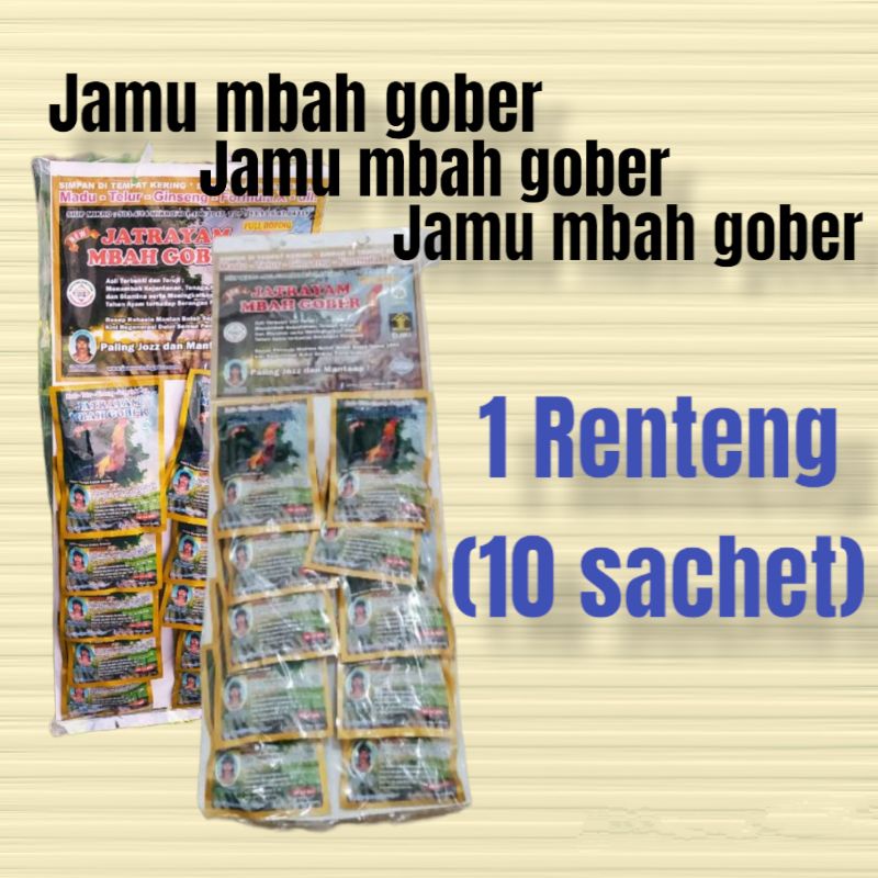 Jual jamu mbah gober 1 renteng (10 sachet) | Shopee Indonesia