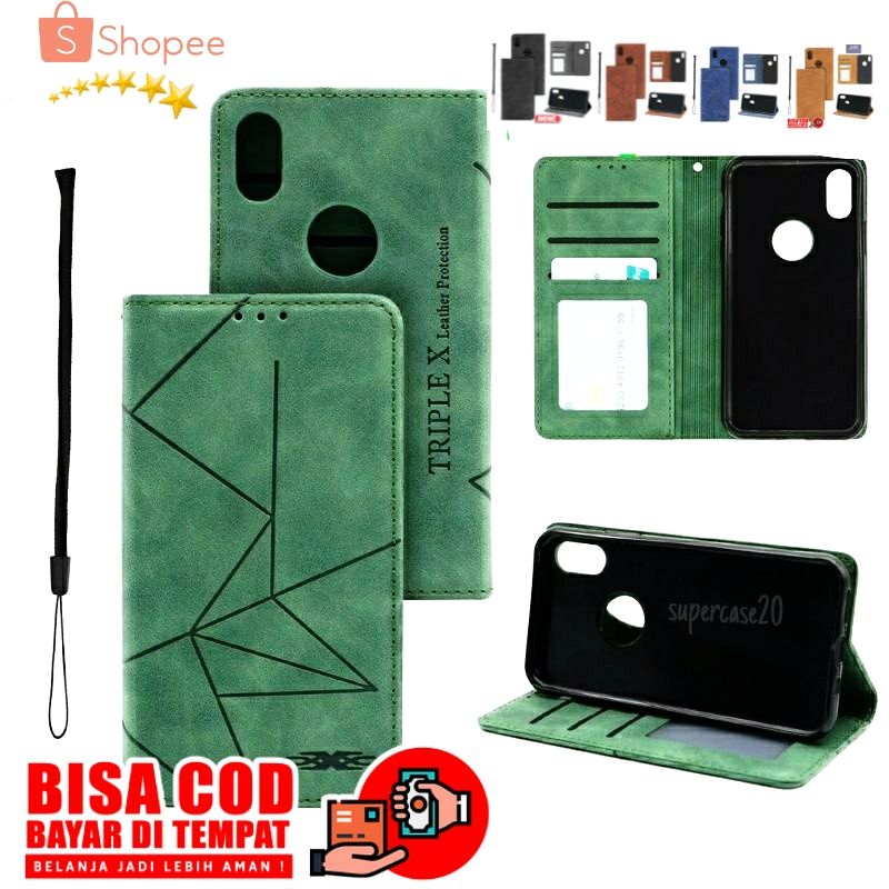 Custodia Ailisi Per Redmi Note 9 Pro – Flip Cover A Portafoglio Con Elefante Cartoon – Funzione Supporto E Chiusura Magnetica – Verde
