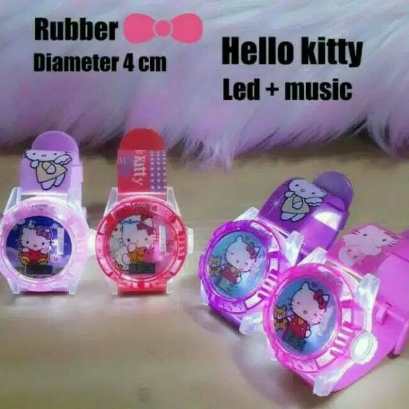Jual Jam Tangan Anak Hello Kitty Musik Laser | Shopee Indonesia