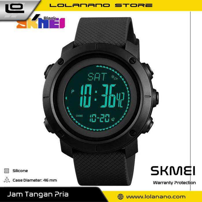 Jual SKMEI Jam Tangan Digital Sporty Pria Pedometer Calorie Compass 1427 Black Shopee Indonesia