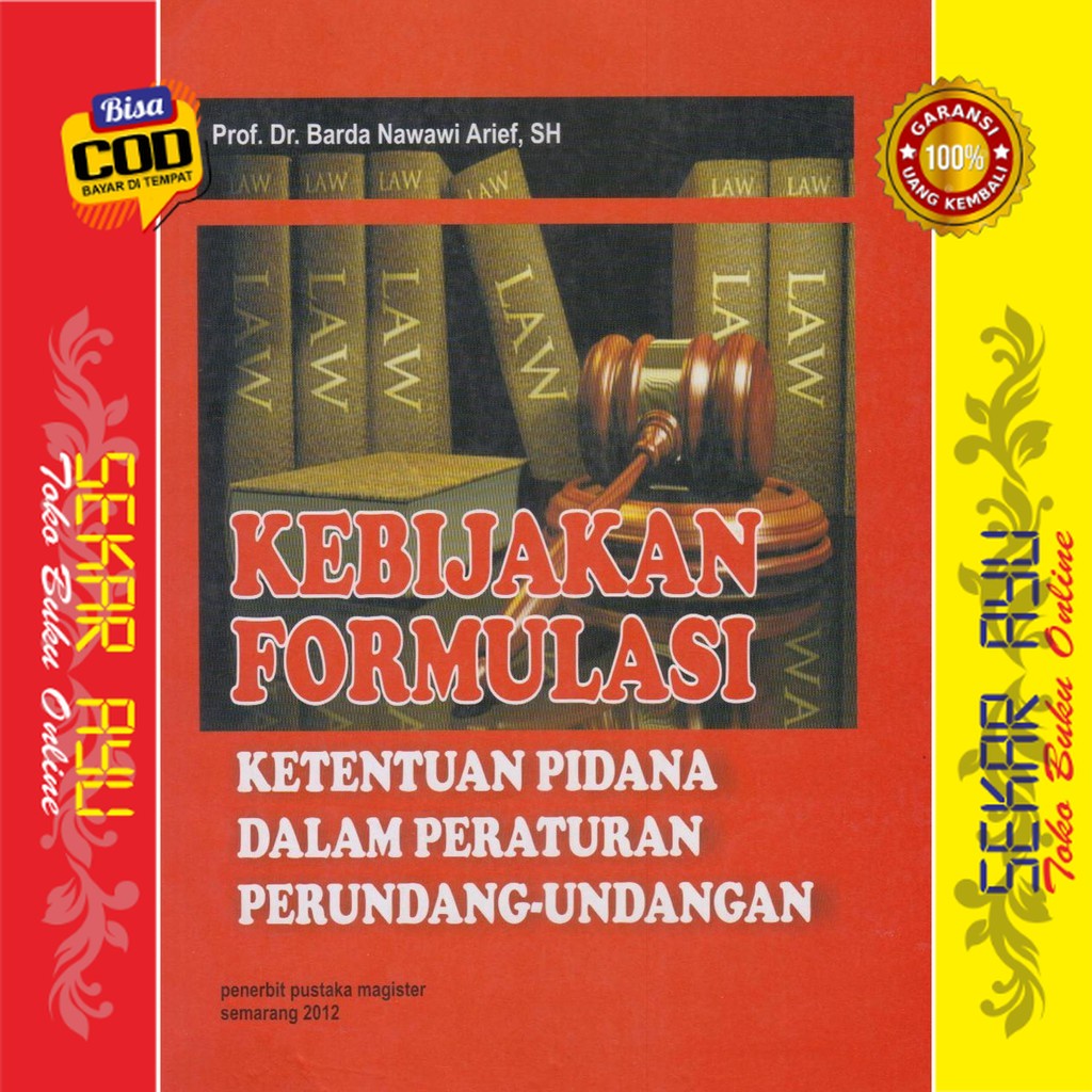 Jual Buku Kebijakan Formulasi Hukum Pidana Dalam Undang-undang Barda ...