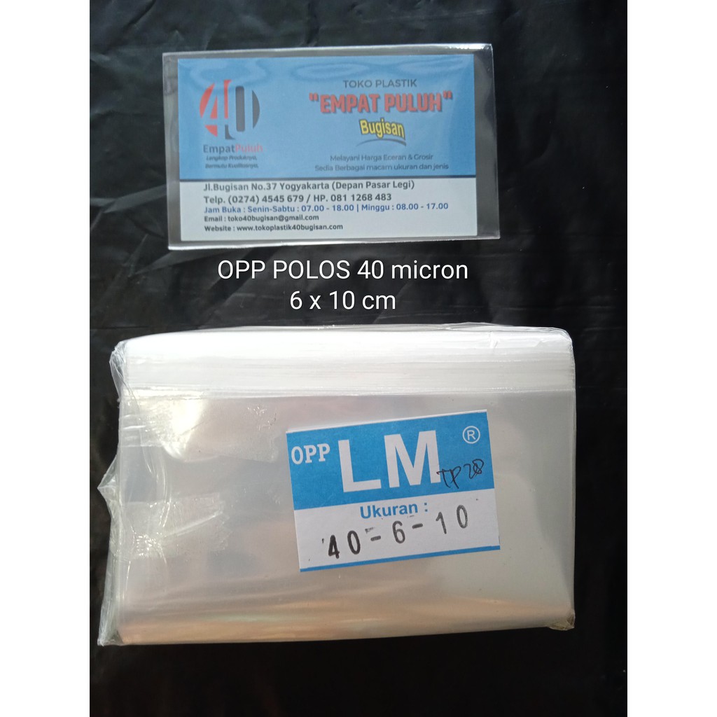 Jual Plastik Opp Polos Tanpa Perekatplastik Kaca Opp Beningopp Lm 6x10 Cm Shopee Indonesia 2935