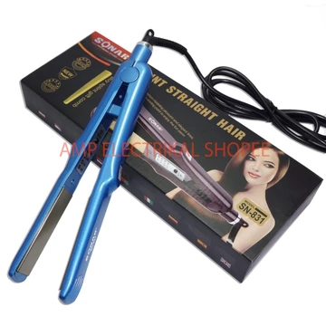 Profesional Catok Sonar SN831 SN 831 Pelurus Rambut Catok Warna Biru Catok Rambut Sonar Catokan