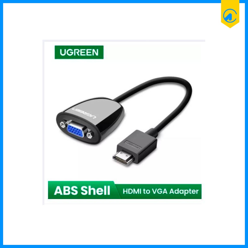 Jual Ugreen 40253 HDMI to VGA Converter 1080P Without Audio Black ...