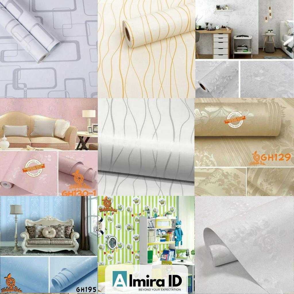 Jual Wallpaper Stiker Dinding 8-9m x 45cm sticker dinding meja lemari
